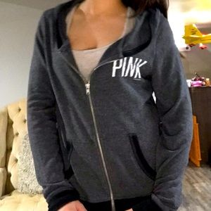 Pink zip up hoodie